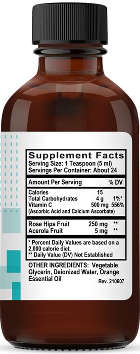 Frasco vitamina C líquida Kovite sabor naranja 4 fl oz