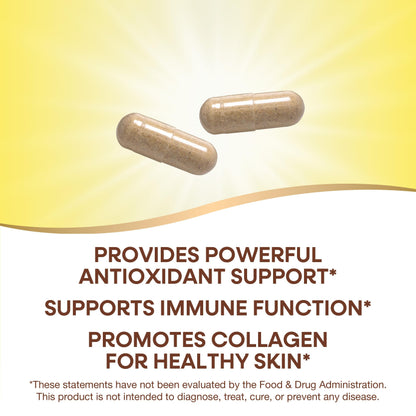 Frasco de vitamina C Nature's Way con bioflavonoides