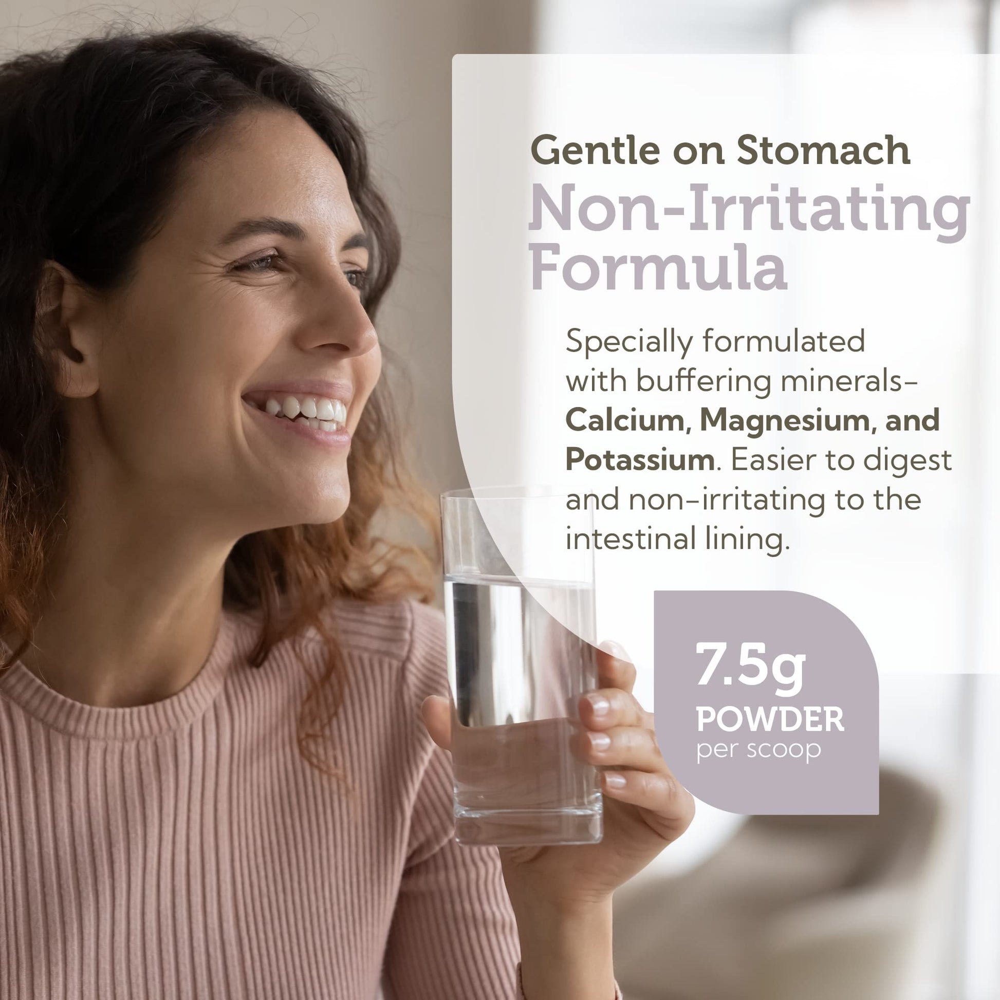 Frasco suplemento vitamina C Zahler con minerales buffer