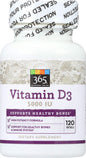 Frasco Vitamina D3 365 Everyday Value 120 cápsulas