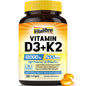 Frasco vitamina D3 K2 Vitalibre 300 cápsulas