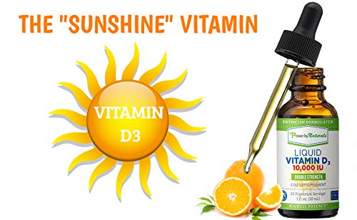Frasco vitamina D3 líquida alta concentración Power By Naturals
