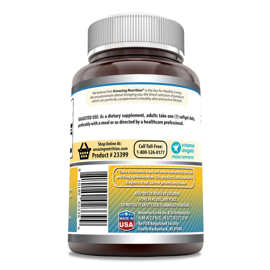 Frasco suplemento Vitamina E Amazing Formulas sin gluten y OGM