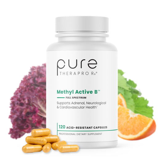 Frasco vitaminas B metiladas Pure TheraPro Rx 120 cápsulas
