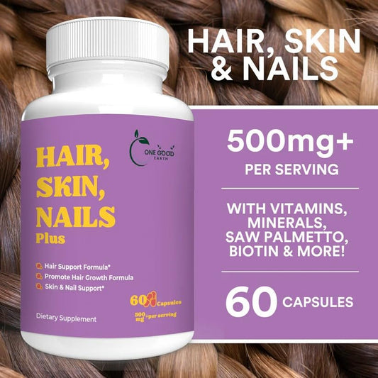 Frasco vitaminas para cabello, piel y uñas con biotina