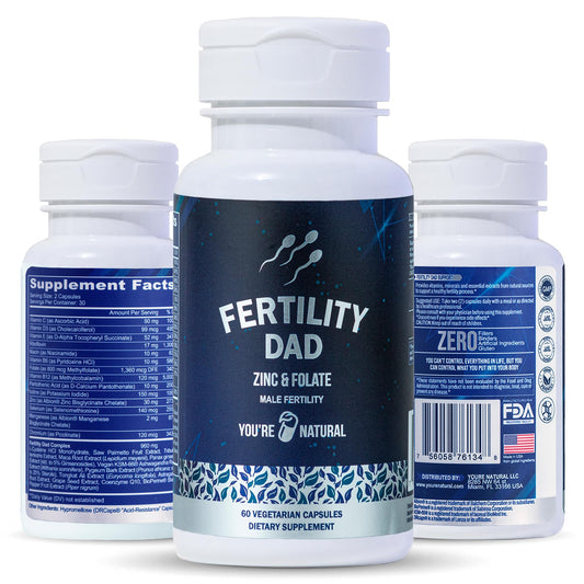 Frasco vitaminas YOU'RE NATURAL para fertilidad masculina 60 cápsulas