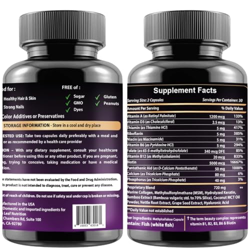 Frasco suplemento VITBOOST para cabello piel uñas