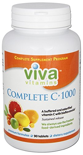 Frasco Viva Vitamins Completo C 1000mg 90 tabletas