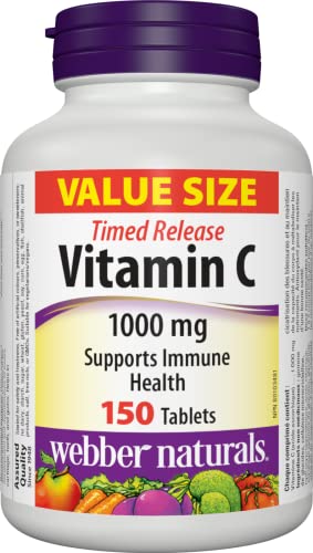 Frasco Webber Naturals Vitamina C 1000 mg 150 tabletas