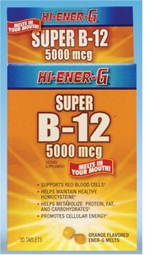 Frasco Windmill Super B-12 5000 mcg pastillas efervescentes naranja