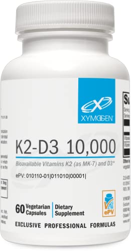 Frasco XYMOGEN K2-D3 10000 UI 60 cápsulas