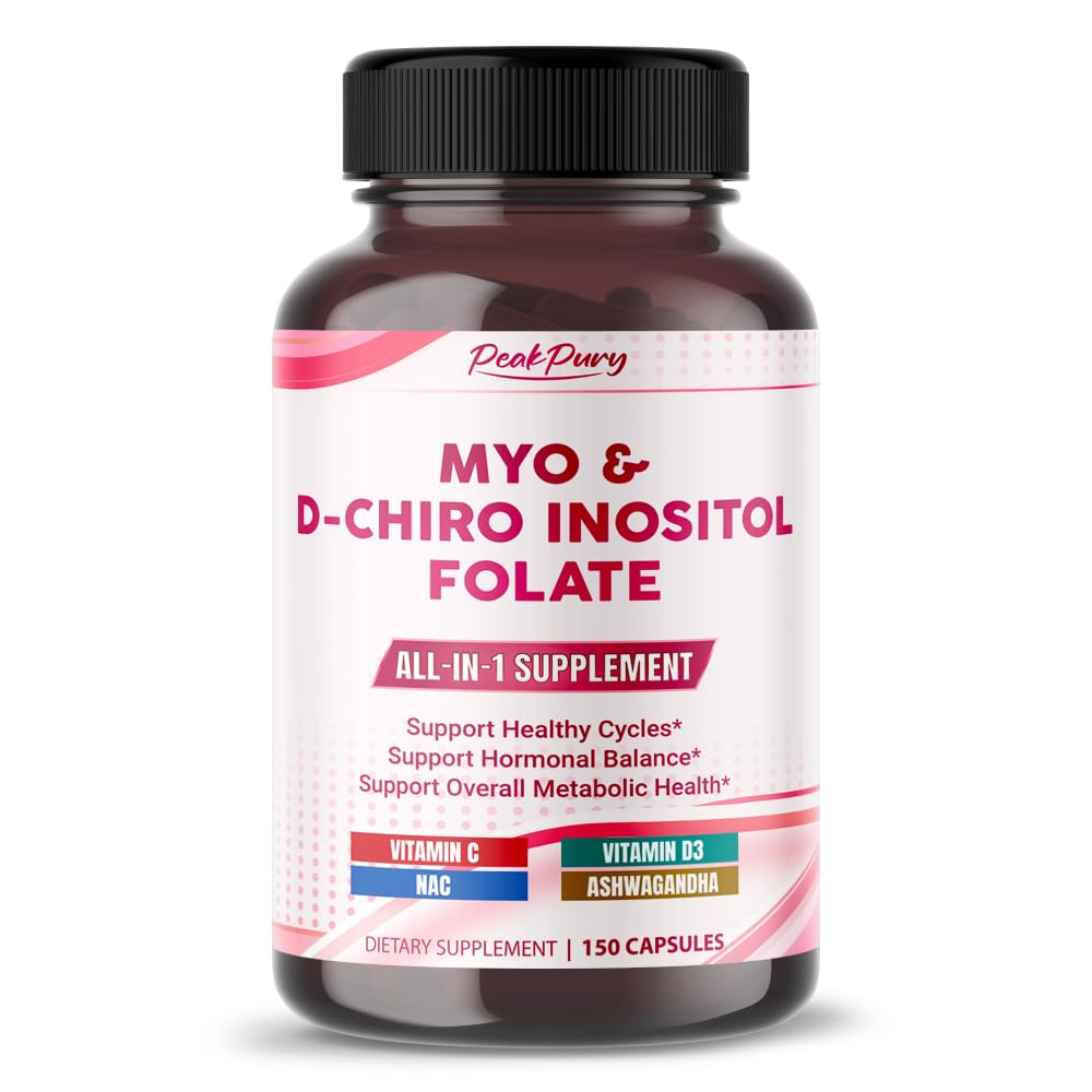 Frasco PEAKPURY Ultra inositol con folato y vitaminas C y D3