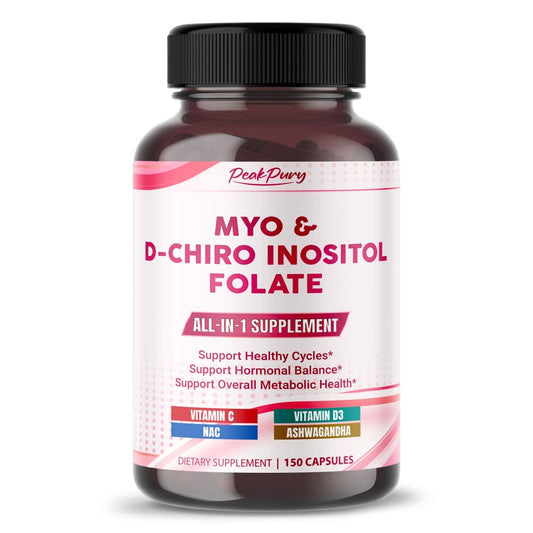 Frasco PEAKPURY Ultra inositol con folato y vitaminas C y D3