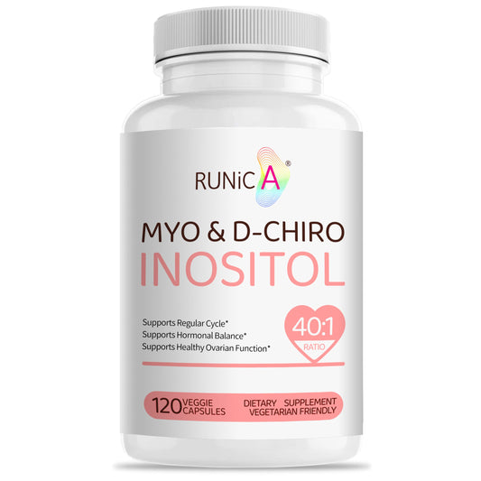 Frasco RUNICA suplementación inositol vegana para mujeres