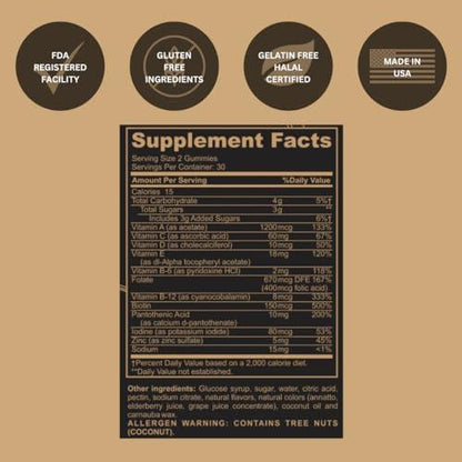 Frascos de Black Girl Vitamins gummies multivitaminas