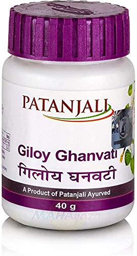 frascos de Giloy Ghan Vati Patanjali 40g