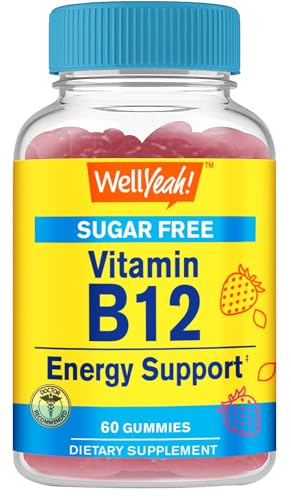 Frasco gomitas vitamina b12 wellyeah sabor fresa
