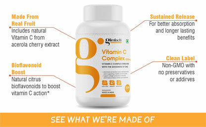 Frascos múltiples vitamina c complejo Glimlach paquete de 5