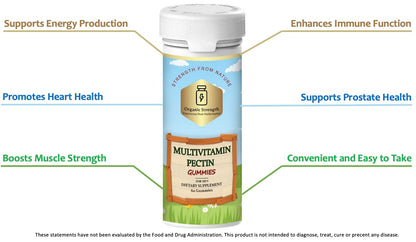 Frascos de multivitaminas de pectina para hombres