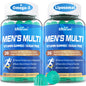 Frasco doble multivitamínico para hombres sin azúcar
