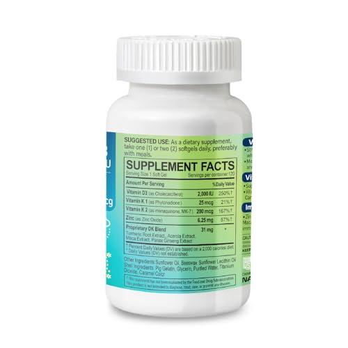 Frasco de NATURION D3+K2 IMMUNEX para salud ósea y muscular