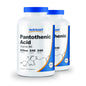 Frascos Nutricost ácido pantoténico vitamina b5 500 mg 240 cápsulas