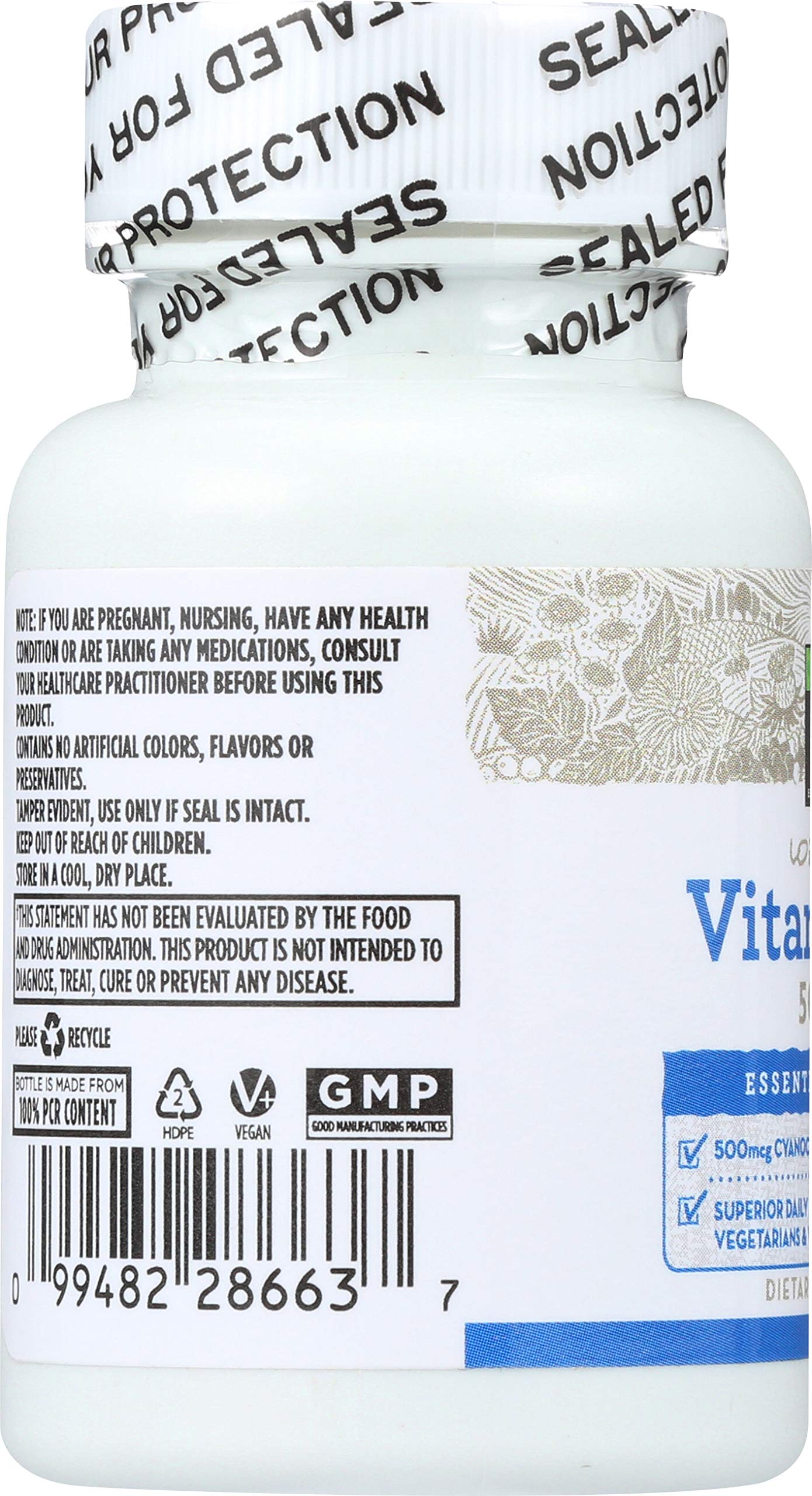 Frascos y tabletas masticables vitamina B12 365 Everyday Value
