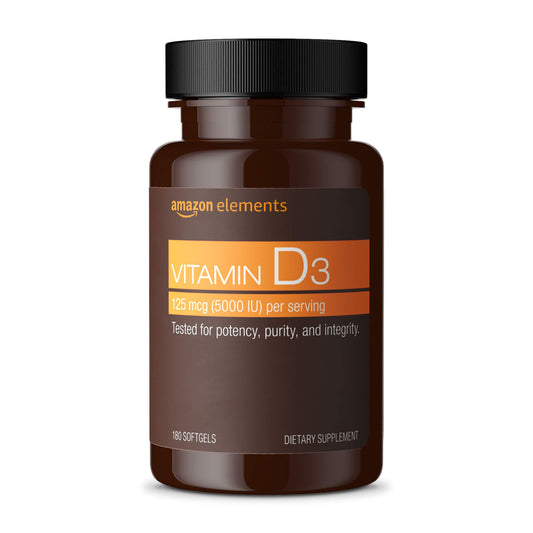 Frascos vitamina D3 y biotina vegana Amazon Elements