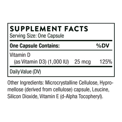 Frascos vitaminas D3 y C combo THORNE