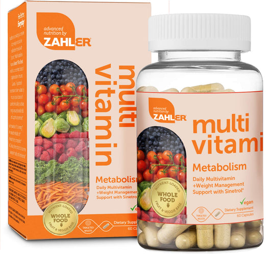 Frasco Zahler multivitamínico metabolismo 60 cápsulas