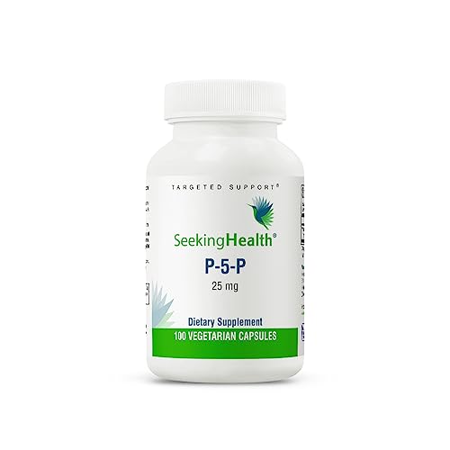 Frasco Seeking Health P-5-P Vitamina B6 en cápsulas