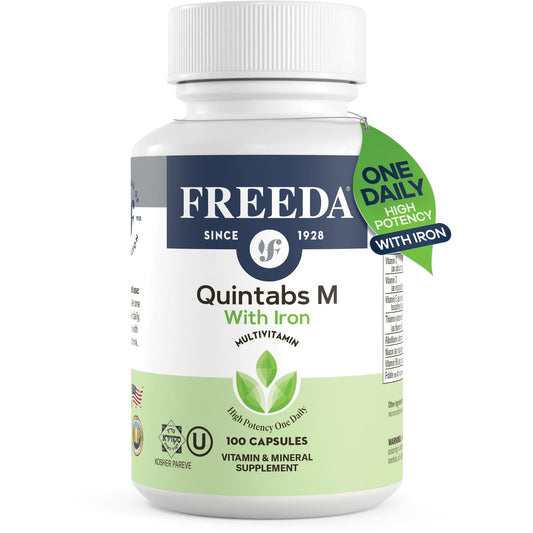 FREEDA multivitamínico Quintabs-M con hierro botella