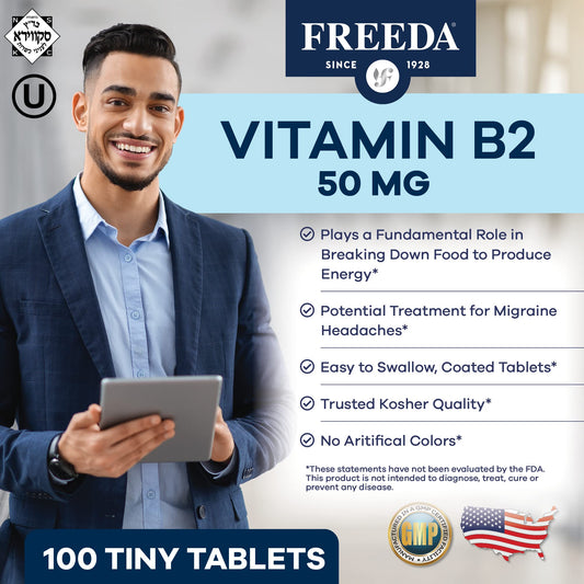 Freeda vitamina b2 envase vista lateral