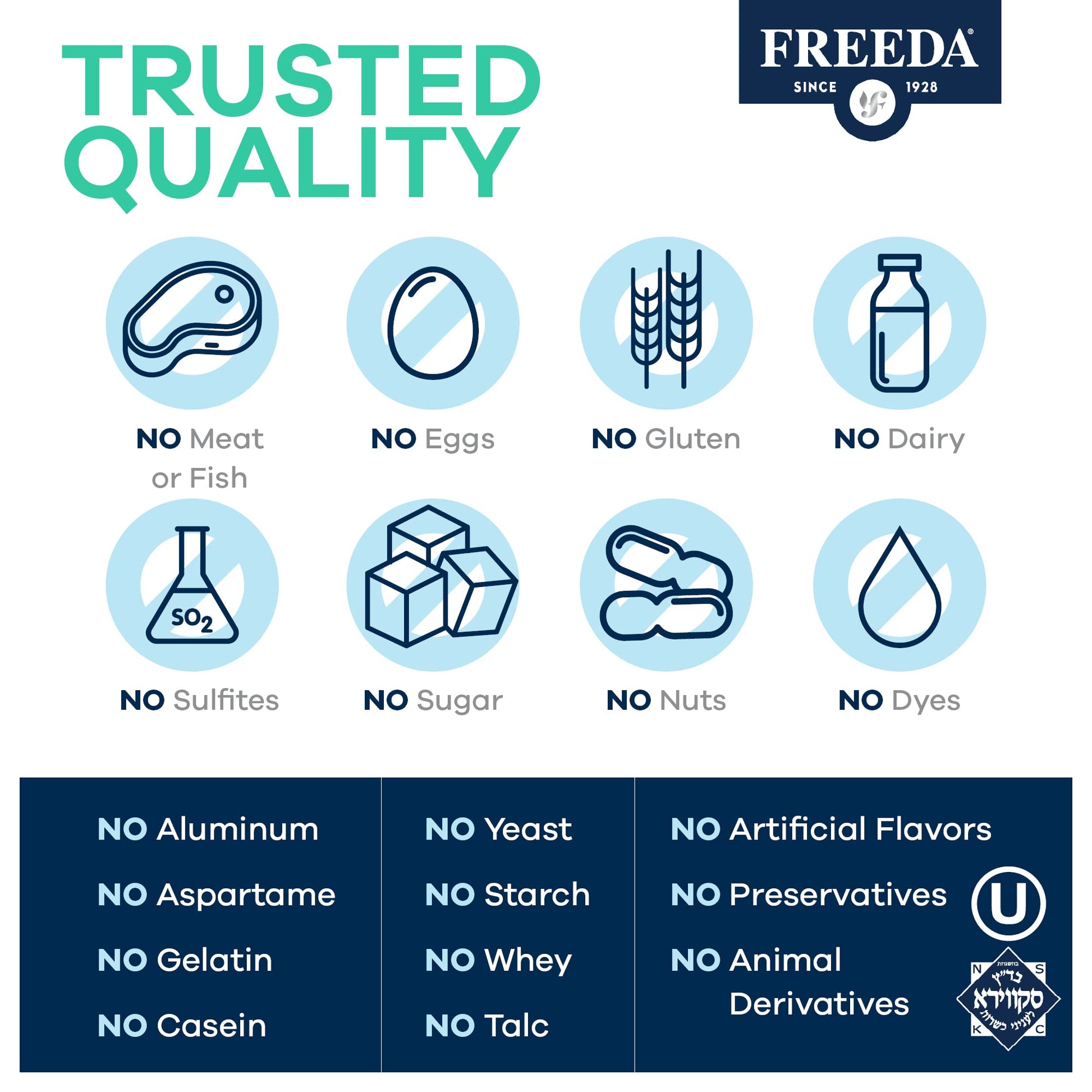 freeda vitamina c soporte inmunológico antioxidante kosher