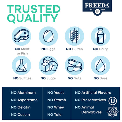 freeda vitamina c soporte inmunológico antioxidante kosher