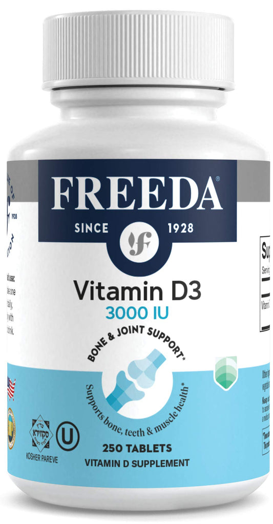 FREEDA vitamina D3 3000 UI tabletas pequeñas paquete