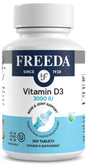 FREEDA vitamina D3 3000 UI tabletas pequeñas paquete