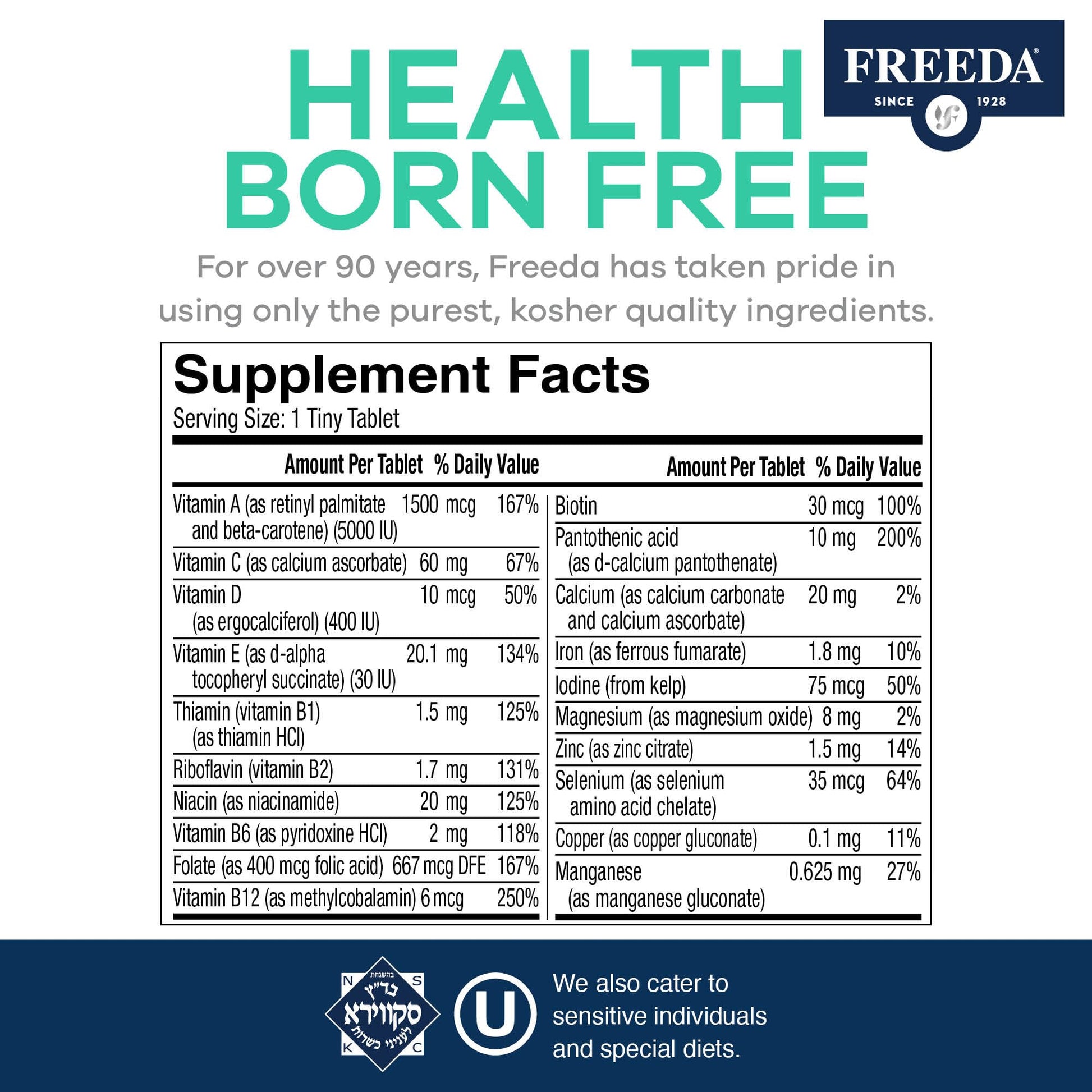 Freedavite multivitamínico para salud completa