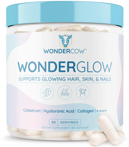 frente envase vitaminas wondercow para cabello piel uñas