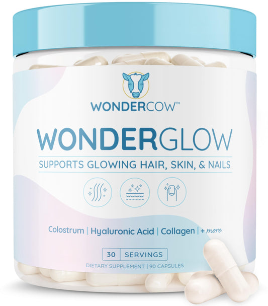 frente envase vitaminas wondercow para cabello piel uñas
