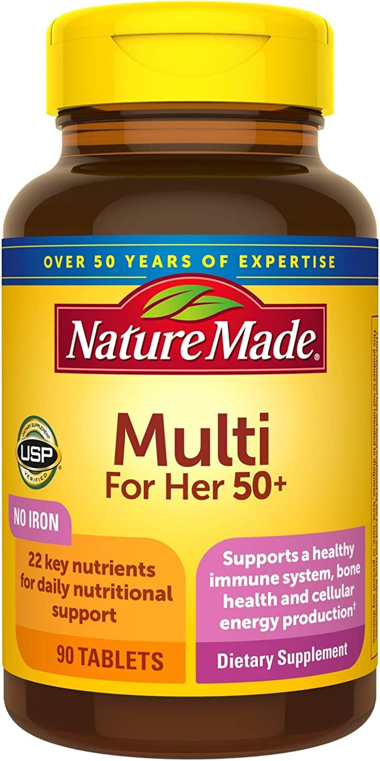 Frente del frasco multivitamínico Nature Made