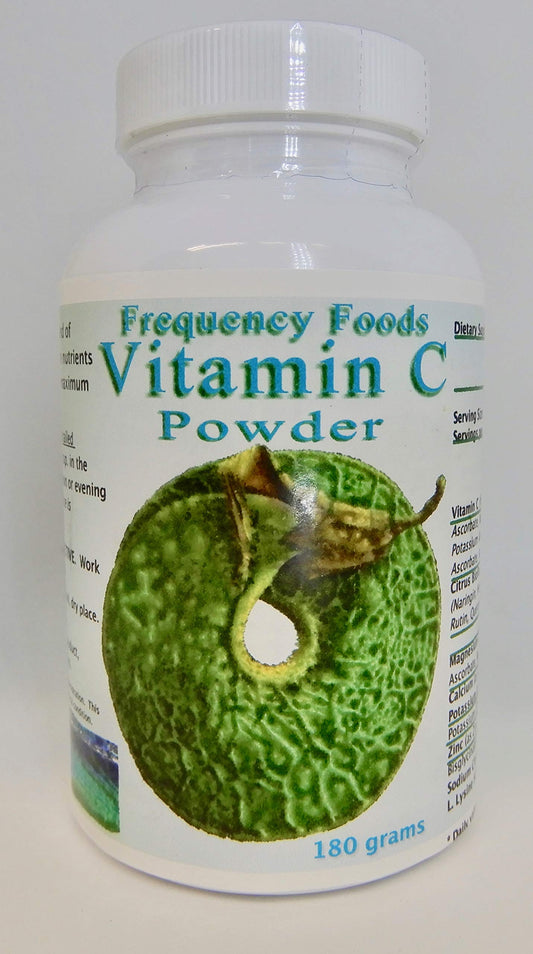 Frequency Foods polvo vitamina c 180 gramos saludable antioxidante