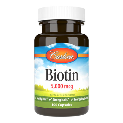 frontal botella carlson biotina 5000 mcg