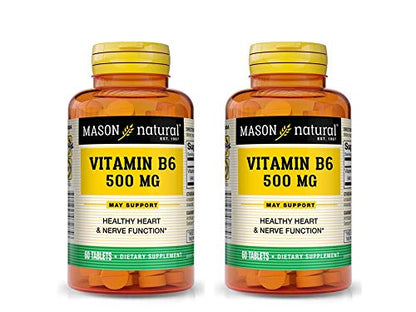 Frontal botella MASON NATURAL vitamina B-6