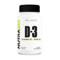Frontal botella NutraBio vitamina D3 5000 UI 90 cápsulas vegetales