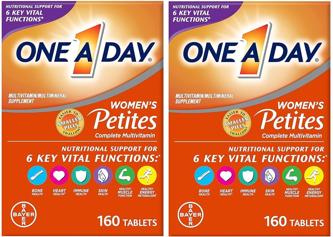 Frontal botella ONE A DAY Women’s Petites 160 tabletas