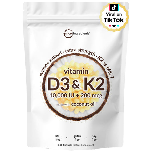 Frontal botella vitamina D3 K2 Micro Ingredients