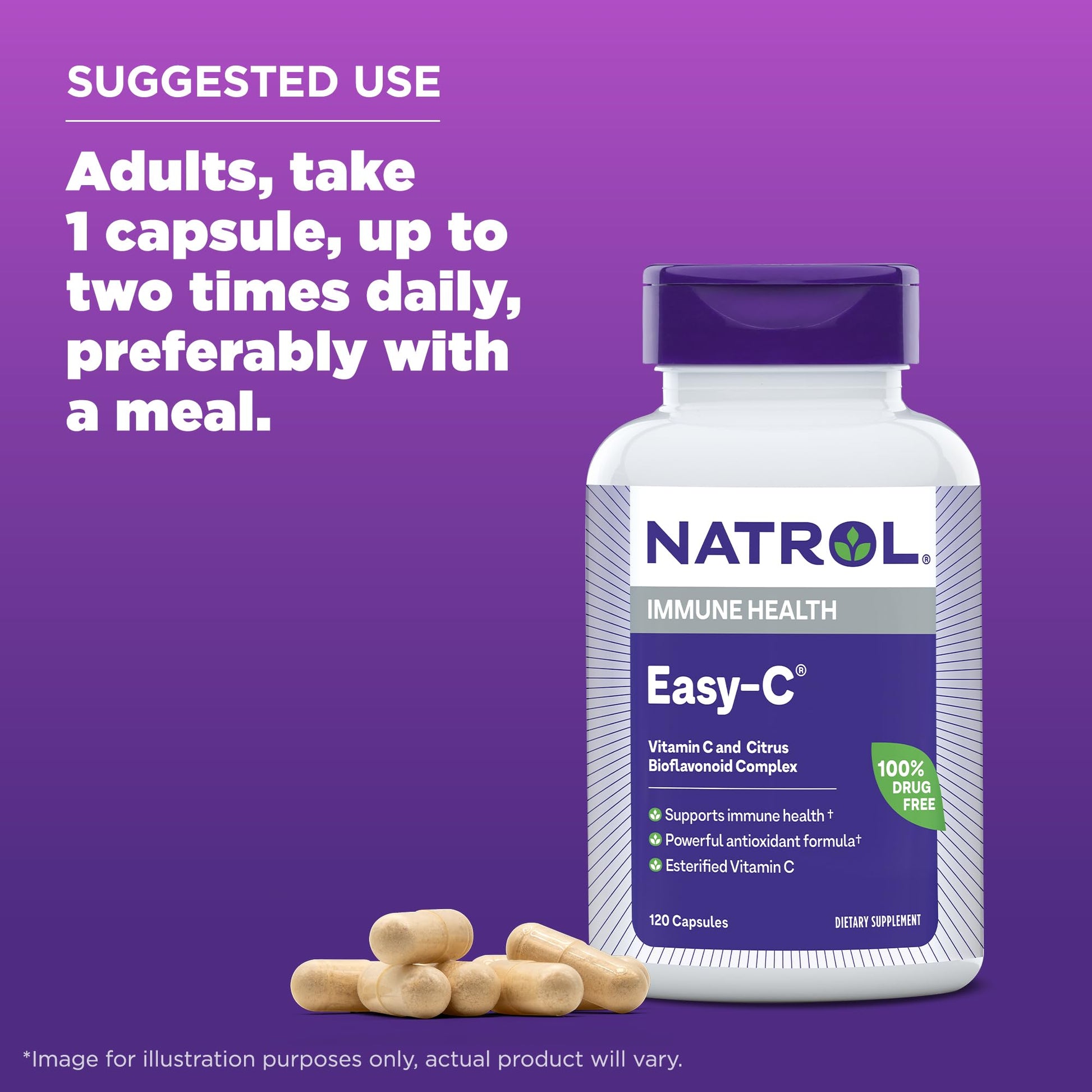 frontal caja natrol easy-c antioxidante