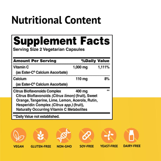Frontal envase American Health Ester-C cápsulas veganas