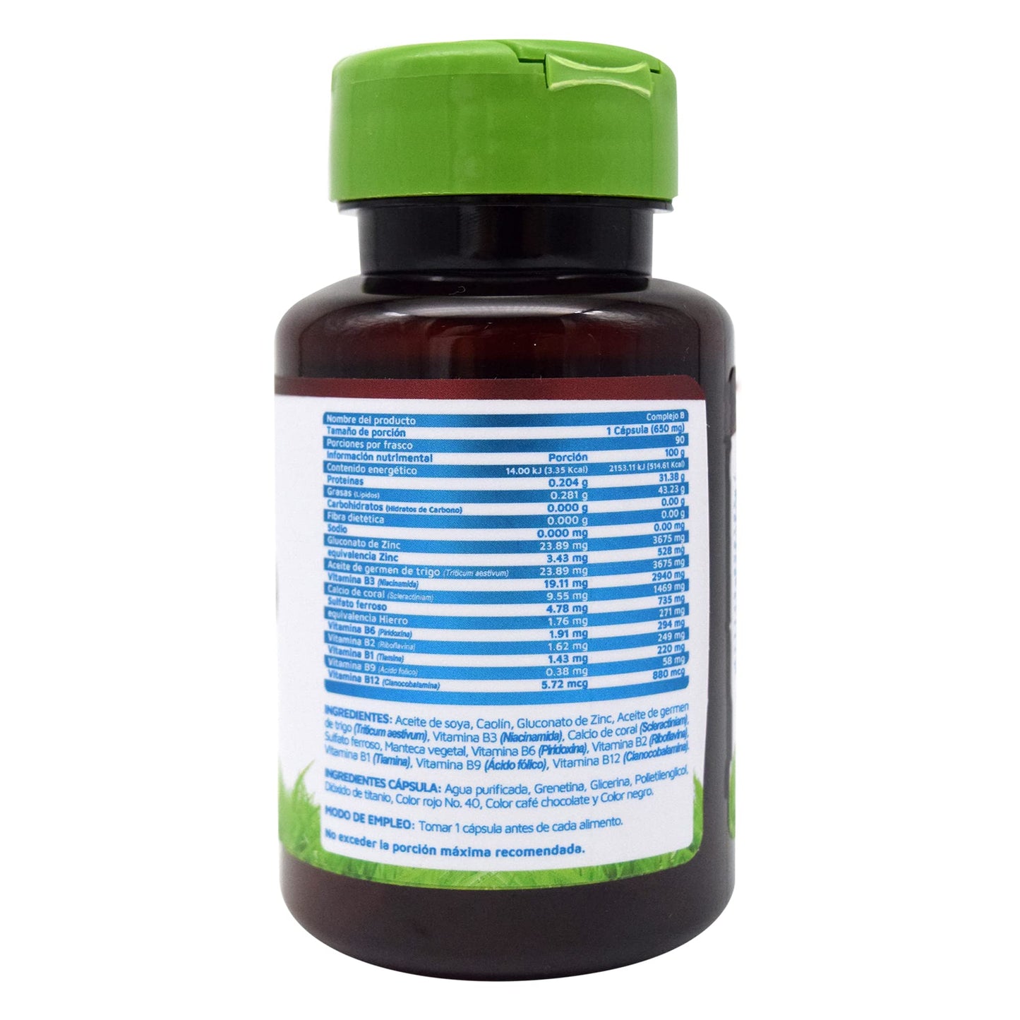 Frontal del envase Vidanat complejo b suplemento vitamínico